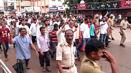 street vendors protest